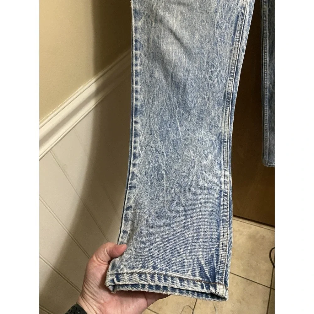 Vintage Levi's 550 Jeans Men's 33x36 Orange Tab Acid Wash Relaxed USA Retro Read